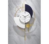 ClockUniverse Decorative Gold Wall Clock with White & Black Large Pendulum 42 x 77 cm - with Silent Sweep Movement - Modern and Classic Wall Decor for Home & Office