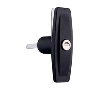 Clockwise Pop Up T Handle Lock Black with Gasket Non-Threaded Locking T-Handle 1Pcs