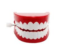 Clockwork Fake Teeth - Wacky Humor Toy, Novelty Gag Stress Reliever, Moving Jaw, Family Fun Accessory | Clockwork Fake Teeth Toyy For Playful Pranks And Laughter With Friends And Family