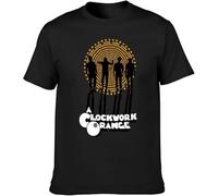 Clockwork Orange Silhouettes T-Shirt Unisex Black Mens Tees Black