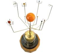Clockwork Solar System Model, Creative Artificial Orrery Kit, Nine Planets and Solar Model, Functional Vintage Decor with Sun, Earth, Moon & Mars for Space Enthusiasts, Housewarming, Office