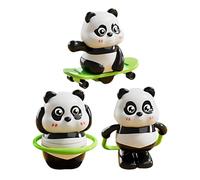 Clockwork Toy,Panda Theme No Battery Interactive - Jumping Skating Animal Kids Windup Toy,for Preschoolers Boys Students Party Kindergarten Living Room Bedroom Classroom