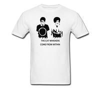 CLOCT Women's Dan Howell and Phil Lester Pattern V-Neck T-Shirt?Medium? Black