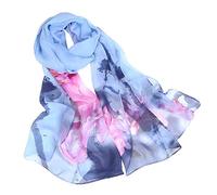 Clode Women's Floral Peach Long Ladies Printing Scarf