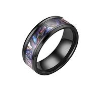 ClodeEU Boho Rings for Women Men, Frosted Silk Pattern Inlaid Rhinestone Ring Alloy Men Exquisite Simple Fashion Jewelry Gift Friends Girls Boys Anniversary Wedding Promise, Multicolor_size:7