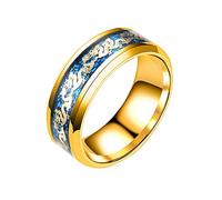 ClodeEU Boho Rings for Women Men, Women's Ring Fashion Inlaid Diamond Ring Personality Women's Ring Jewelry Engagement Ring Birthday Gift Jewellery, Gold_size:9,One Size