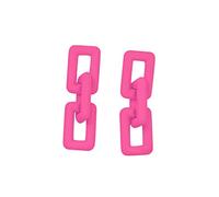 ClodeEU Dangle Earrings for Womens, Ladies Fashion French Pure Color Acrylic Earrings Retro Temperament Elegant Earrings for Women Men Couple Hot Pink, One Size