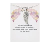 ClodeEU Necklacke for Girls The New Diamond-encrusted Angel Wing Love Necklace Highlights Your Personality Fashion Jewellery Birthday Gifts for Her
