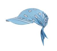 ClodeEU Turban Beanie Hat Chemo Caps Women India Muslim Retro Floral Cotton Towel Cap Turban Baseball Hat Wrap Gifts for Ladies Christmas Xmas Light Blue