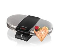 Cloer 1329 - Double Waffle Maker - Matt Stainless Steel
