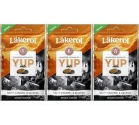 Cloetta Lakerol YUP Mix Salty Caramel & Salmiak Pastilles 3 Packs of 30g
