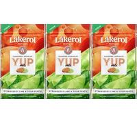 Cloetta Lakerol YUP Mix Strawberry Lime & Sour Peach Pastilles 3 Packs of 30g