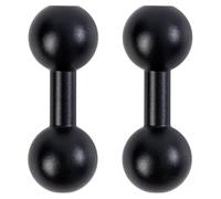 Clofiak 2Pcs 17mm to 17mm Ball Mount, Double Ball Extender Bar Mount for GPS Cell Phone Action Camera on Extension 45mm Long Motorcycle Vehicles