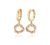 Clogau Always in My Heart 18ct Gold Diamond Earrings CLG-1839