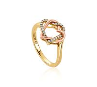 Clogau Always in My Heart 18ct Gold Diamond Ring - M CLG-1884/M