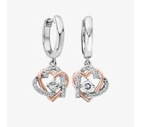 Always in My Heart Silver Drop Earrings Clogau Metallics One Size
