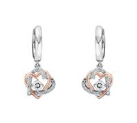 Clogau Always in my Heart Sterling Silver White Topaz Drop Earrings - Sterling Silver CLG-1547