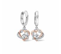 Clogau Always in my Heart White Topaz Drop Earrings Standard