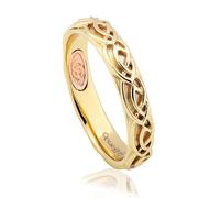 Clogau Annwyl Celtic 4mm 9ct Gold Ring - M CLG-1893/M