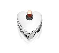 Clogau Beads Womens Jewellery Silver And 9ct Rose Gold Cariad Bead Charm