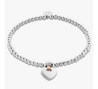 Clogau Cariad Silver Beaded Heart Affinity Bracelet 3SBB2S