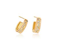 Clogau Cariad Sparkle Diamond 9ct Gold Earrings - Gold