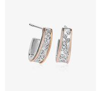 Clogau Cariad Sparkle Half Hoop Earrings 3SCCBE01