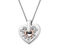Clogau Cariad Sparkle Small Heart Sterling Silver Pendant - Sterling Silver CLG-1583