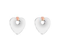 Clogau Cariad Sterling Silver Heart Stud Earrings - 16-16.5cm CLG-1315