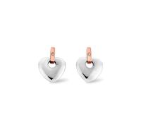 Clogau Silver 9ct Rose Gold Cariad Diamond Earrings 3SCE010