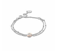 Clogau Celebration Double Chain Bracelet 19cm Sterling Silver & 9ct...