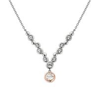 Clogau Celebration Drop Necklace with Topaz Sterling Silver STERLING SILVER & 9CT ROSE GOLD