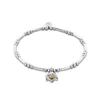 Clogau Daffodil Silver Affinity Bracelet 925 Sterling Silver & 9ct... SILVER & 9CT ROSE GOLD
