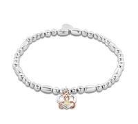 Clogau Forever Yours Sterling Silver Dwynwen Affinity Bracelet with... STERLING SILVER