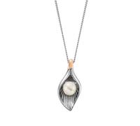 Clogau Freshwater Pearl Pendant Sterling Silver & 9ct Rose Gold STERLING SILVER