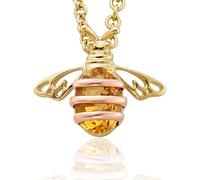 Clogau Honey Bee 9ct Rose Yellow Gold Citrine Necklace CLG-1297