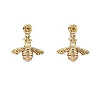 Clogau Honey Bee 9ct Yellow Gold Drop Earrings - Gold CLG-1388