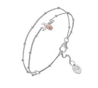 Clogau Honey Bee Sterling Silver Double Chain Bracelet - Sterling Silver CLG-1591