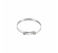 Clogau Insignia Sterling Silver Baby Bangle in Metallics | Size: 0-4 Years Clogau Metallics 0-4 Years
