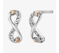 Clogau Ladies Tree Of Life Sterling Silver Infinity Topaz Stud Earrings 3STOL853