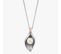 Nature's Wonder Sterling Silver Oyster Shell Pendant with Pearl Clogau Metallics One Size
