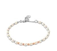 Clogau Nature's Wonder Sterling Silver Beachcomber Bracelet with Pe... STERLING SILVER AND 9CT ROSE GOLD