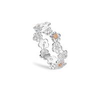 Clogau Silver & 9ct Rose Gold Forget Me Not Flower Ring 3SFMN0748-P