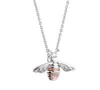 Clogau Nature's Wonder Sterling Silver Honey Bee Pendant & Chain