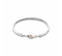 Clogau Past Present Future Sterling Silver Bangle with Topaz