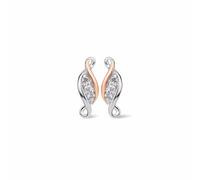 Clogau Past Present Future Sterling Silver Earrings with Topaz