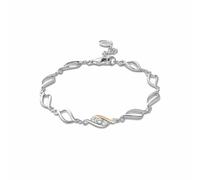Clogau - Past Present Future Sterling Silver Heart Pendant with Topaz - Standard