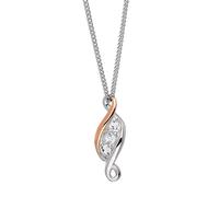 Clogau Past Present Future Sterling Silver Pendant with Topaz STERLING SILVER