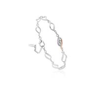 Clogau Past Present Future Sterling Silver White Topaz Bracelet CLG-1955