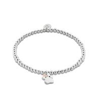 Clogau Paw Prints on My Heart Silver Affinity Bracelet